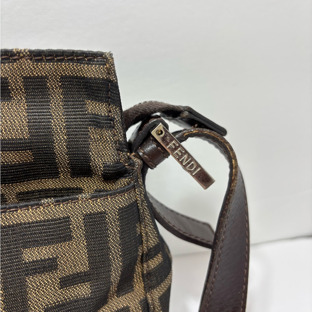 Fendi Vintage Brown Monogram Shoulder Bag - Picture 5 of 14